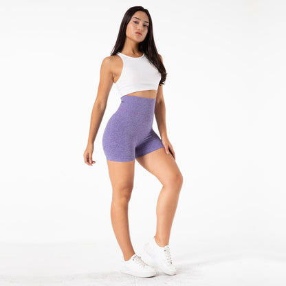 High-Waist Yoga Shorts For Seamless Exercise Hip Lifting And Abdomen Exercise