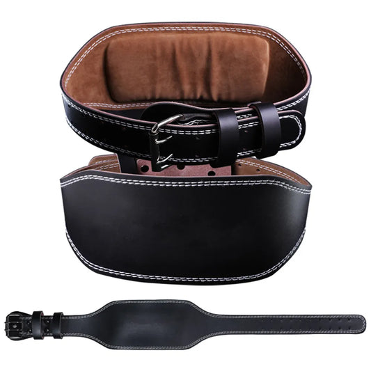 Adjustable Leather Weightlifting Belt